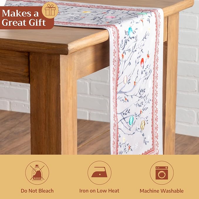 Maison d' Hermine Table Runner 100% Cotton 14.50" x 72" | Table Runners 72 - Image 5