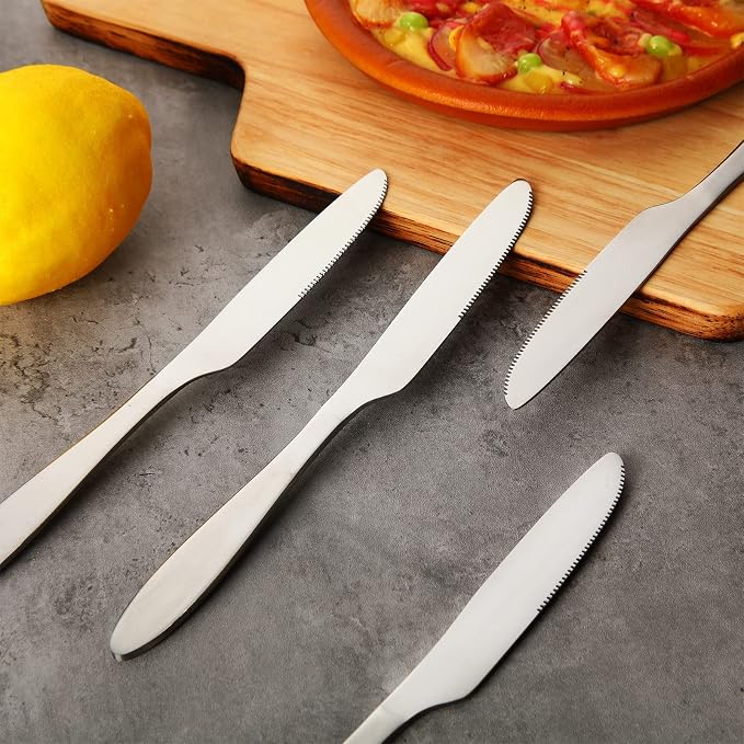 Nuenen 50 Pcs Bulk Dinner Knives 8.5 Inch 4th of July Table Knife Stainless - Image 7