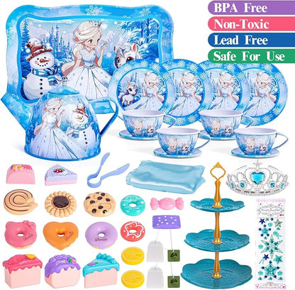 Hohosunlar Kids Tea Party Set for Little Girls Toddlers 3 4 5 6 7 8 | Princess - Image 7