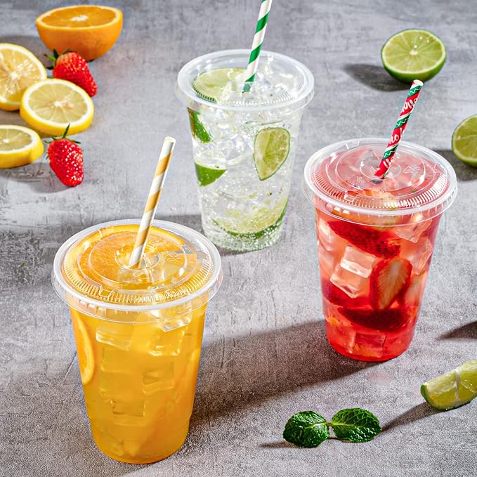 FOCUSLINE 200 PACK 16oz Clear Plastic Cups - Image 3