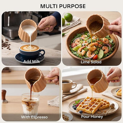 Ceramic Espresso Cups Set of 2, 6 OZ Espresso Shot Cups - Image 8