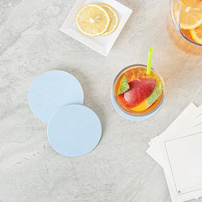 Restaurantware Paper Coasters 100 Pack of 3.5 Inch Disposable Beverage Coasters Absorbent for Hot and Cold Drinks Black Coffee Cup Essentials for Table Decor, Kitchen, Home Patio or Living Room