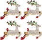 Napkin Rings Set of 8 Silver Set of 8 Napkin Rings Christmas, Holidays, Thanksgiving (Deer-2)
