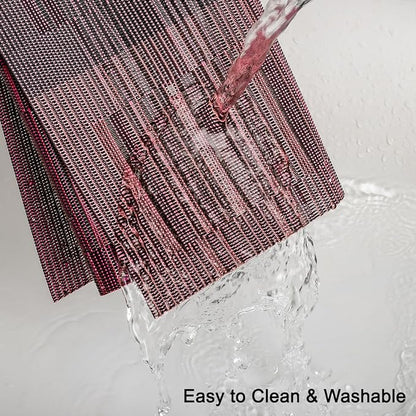 Table Runner 53 Inches Long, Vinyl Woven Farmhouse Table Runners | Washable - Image 3