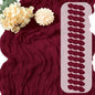 15 Pack Burgundy Cheesecloth Table Runner 17 x 108 inch Cheese Cloth Table by Yorcari