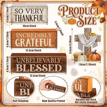 Moucuny 4 Pcs Fall Table Decoration - Image 2