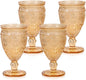 Darlion Goblets, Goblet Glasses, Amber Goblets, Vintage Wine Glasses 12oz | by PurchaseNow