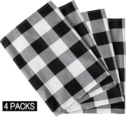 ShinyBeauty 4 Pack Checkered Table Runners - Image 6