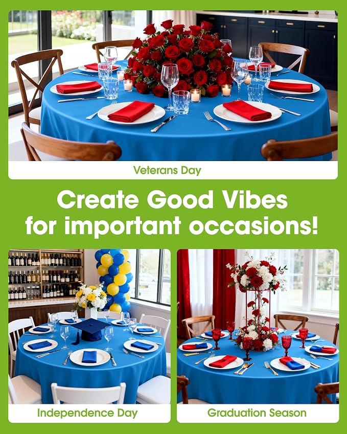 Pureegg Plastic Table Cloth Disposable 12 Pack, Graduation Decorations Class of - Image 4