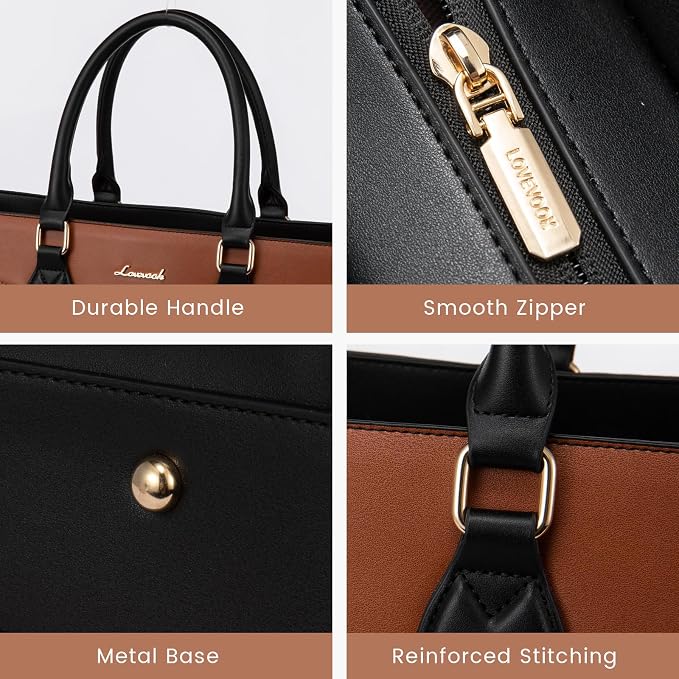LOVEVOOK Laptop Tote Bag for Women Work Travel, Stylish Teacher Bag Purse - Image 6