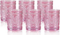 Darlion Vintage Glassware, 10oz Pink Glass Cups | Food Grade Glass, Lead-Free by PurchaseNow