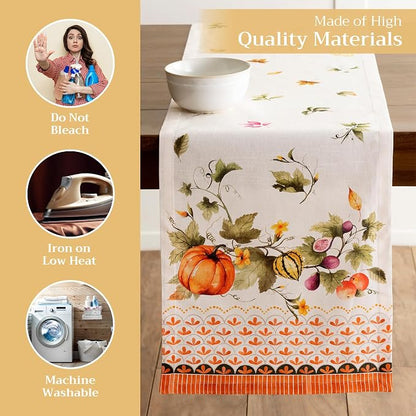Maison d' Hermine Table Runner 100% Cotton 14.50" x 72" | Table Runners 72 - Image 3