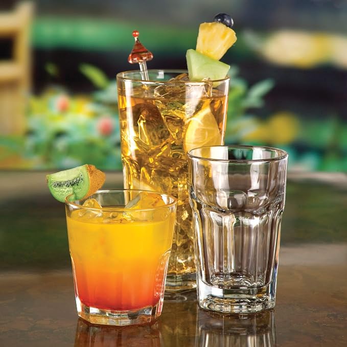 Libbey Gibraltar DuraTuff Drinking Glass Drinking Cup Set, Iconic Heavy Base - Image 3
