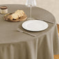 Tablecloth Linen Textured Waterproof & Stain Resistant Table Cloth Wrinkle Free Decorative Fabric Farmhouse Table Cover for Dining/Party/Buffet/Wedding, 60 x 60 Inch, Mocha