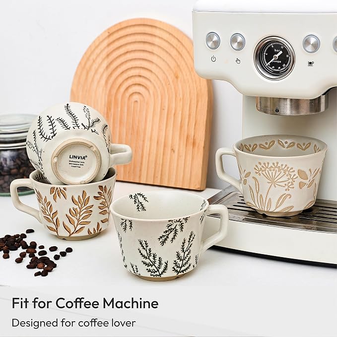 11 oz Ceramic Coffee Mug, Stoneware Teacup - Image 6