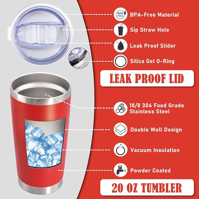 20oz Tumbler Insulated Coffee Tumblers - Image 3