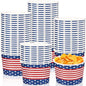 Potchen 50 Pack 9 oz Patriotic Paper Bowls Disposable Soup Bowls 4th of July by Potchen