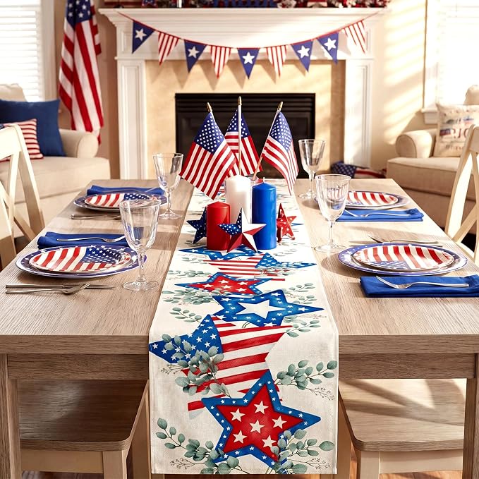 Honeydak 12 Pcs Holiday Table Runner Seasonal Farmhouse Table Decor 13 x 72 - Image 7