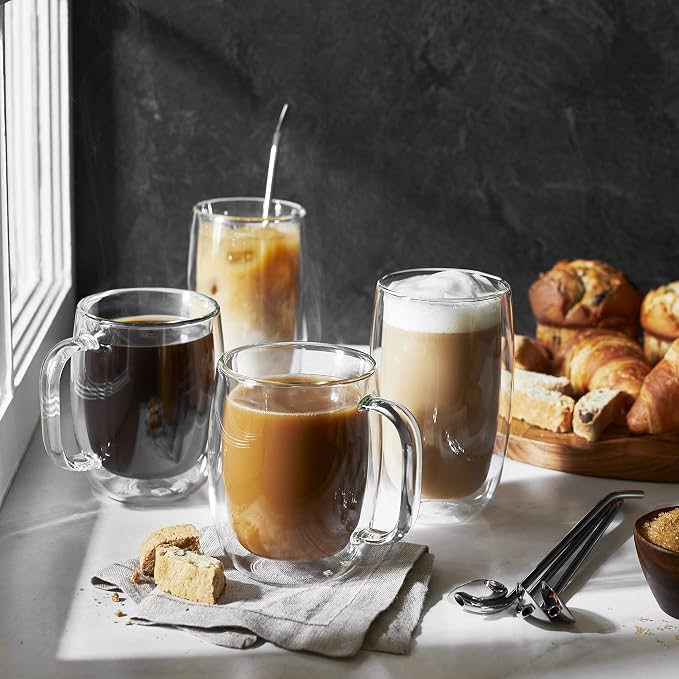 ZWILLING Sorrento Double-Wall Coffee and Beverage 9-pc Glassware Set - Image 2