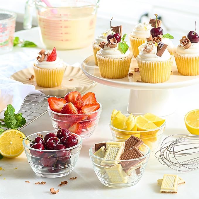Le’raze 16pc Set of Small Glass Prep Bowls - Image 3