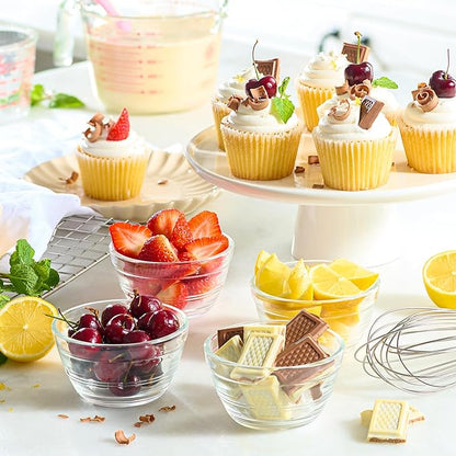 Le’raze 16pc Set of Small Glass Prep Bowls - Image 3