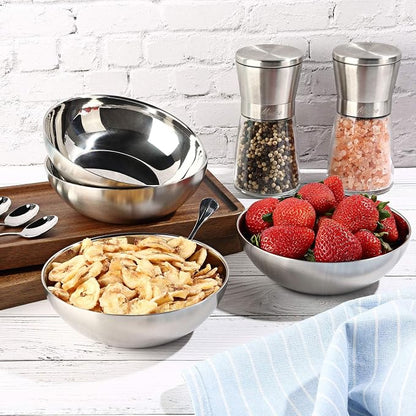 Stainless Steel Bowls for Kids, 18/8 Stainless Steel Toddler Bowl, Durable & - Image 5