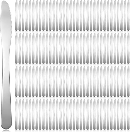 Gisafai 240 Pcs Stainless Steel Dinner Knives 8.3 Inches Spreader Knives by Gisafai