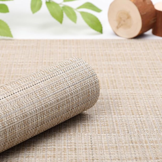 Myir JUN Beige Table Runner Home Decor Dining Table Runners | Vinyl Table - Image 2