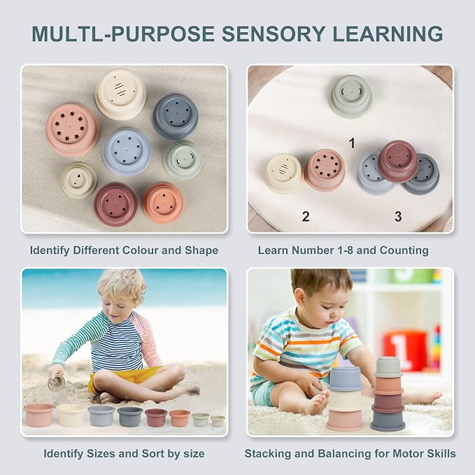Baby Stacking Cup Toy - Image 2