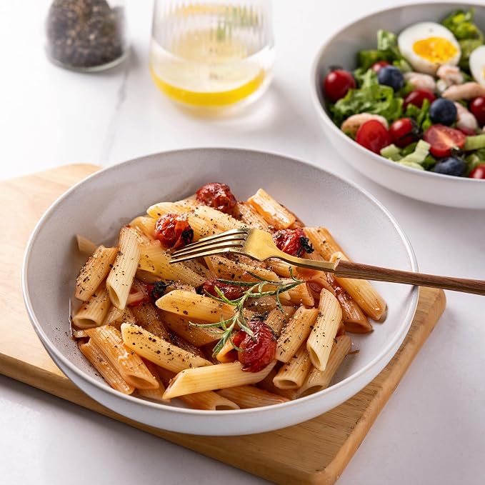 AmorArc 8.5'' Large Pasta Bowls, 36oz Stoneware Pasta Serving Bowls Set of 4 - Image 4