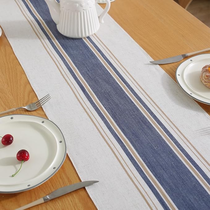 Blue Table Runner 72 Inches Long - Image 4