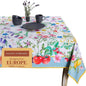 Maison d' Hermine Table Cloth Rectangle Table 100% Cotton 70 x 120 Inches Tablecloth Reusable Decorative for Dining Room Farmhouse Home Valentines Day Decorations Spring Summer - Giverny