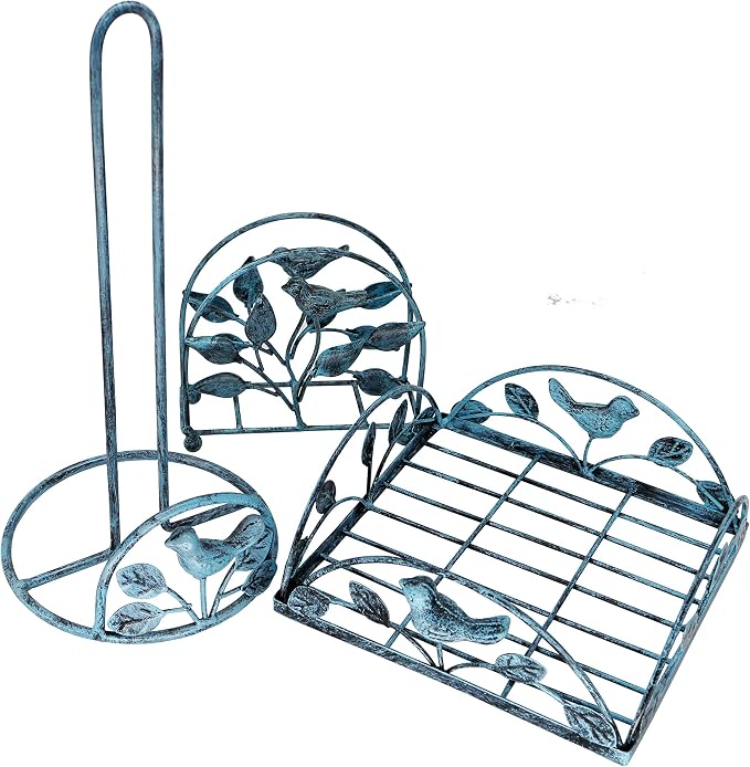 Cast Iron Bird & Tree Classic Napkin Holder/Tabletop Freestanding Tissue - Image 6