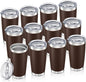 20oz Tumbler Bulk with Lid Stainless Steel Tumblers, 12 Pack | Leak Proof Lid by Unknown