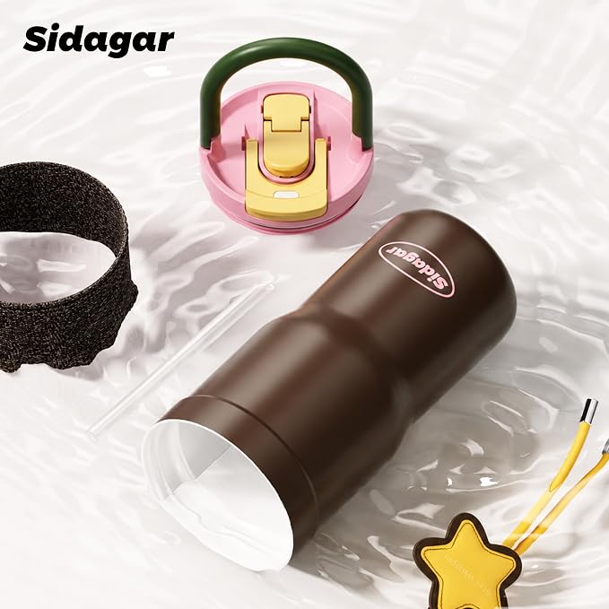 25oz Insulated Tumbler Ceramic Stainless Steel Water Bottle, Leak Proof - Image 8