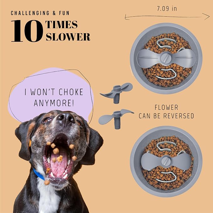 AVERYDAY Slow Feeder Dog Bowls for Medium Breed, 1.5 Cups Deep Food Puzzle Bowl - Image 3