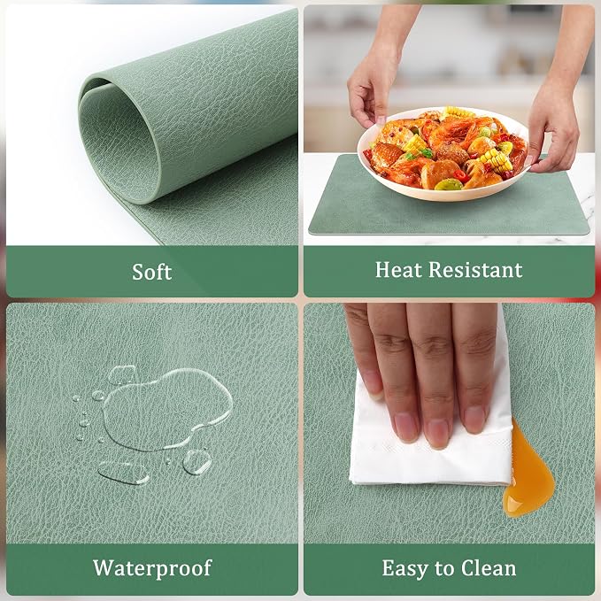 comfoyar Faux Leather Placemats - Image 3