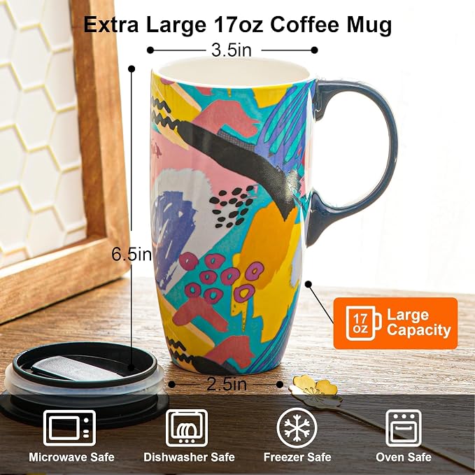 Topadorn 17oz Ceramic Travel Mug - Image 7