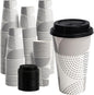 16 oz Disposable Paper Coffee Cups by VPACKDUO