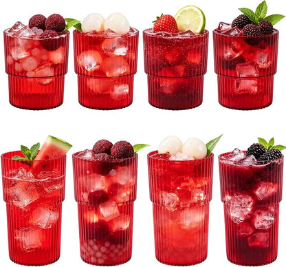 48 Pack Plastic Wine Glasses, 16 Oz Highball Glasses & 12 Oz Cocktail Glasses by Unknown