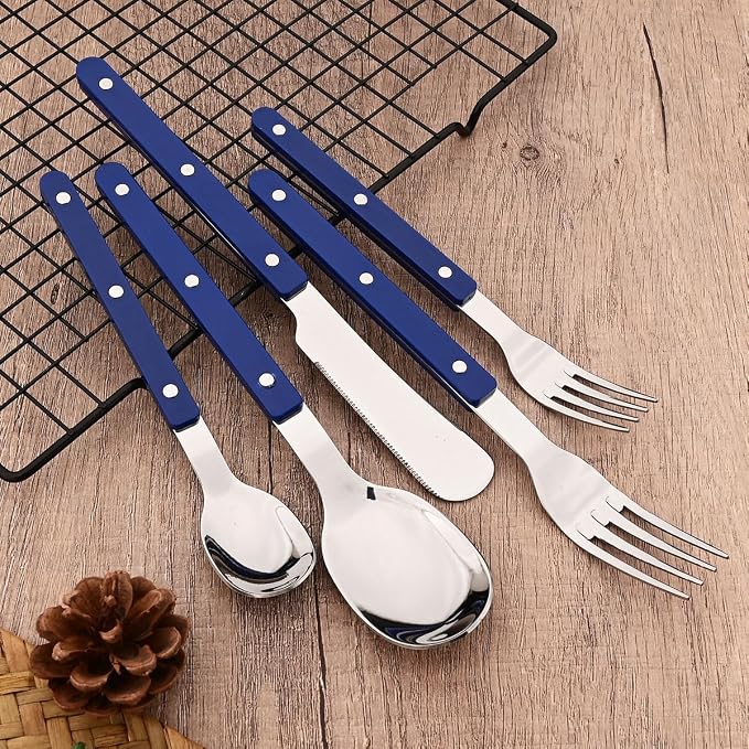 6-Piece Vintage 8.19-inch Dinner Fork Set Silverware Set BRIIEC Stainless Steel - Image 5