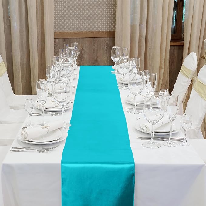 Aneco 4 Pack Satin Table Runner 12 x 108 Inch Long Bright Silk and Smooth - Image 4
