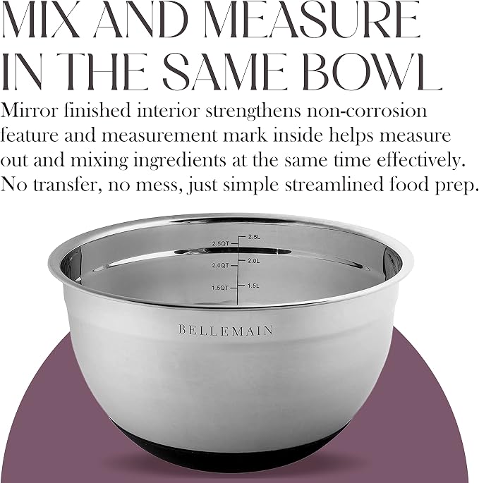 Bellemain Stainless Steel Mixing Bowls - Image 8