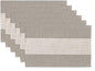 Wracra Linen Placemats Set of 6, Macrame Place Mats by Wracra