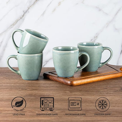 GBhome Ceramic Coffee Mugs Set of 6, 12oz Stoneware Coffee Mugs Set - Image 6