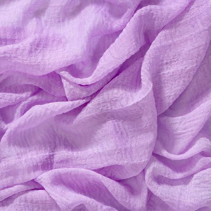 Cheesecloth Table Runner Summer Boho Wedding Shower Party Home Decor | Lilac - Image 6