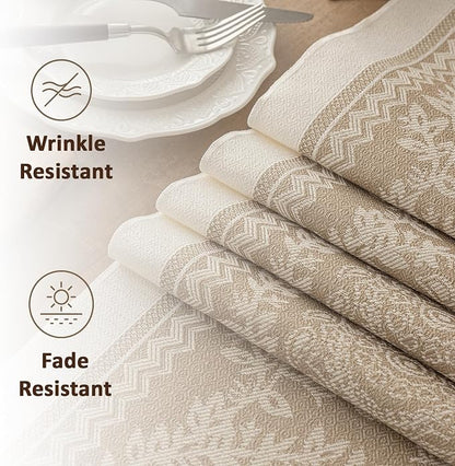 Farmhouse Boho Rustic Neutral Table Runner Decor - Image 3