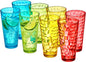 Amazing Abby - Iceberg - 24-Ounce Plastic Tumblers, Mixed-Color High-Balls by AmazingAbby