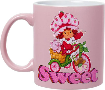 Silver Buffalo Strawberry Shortcake Custard Biking Sweet, Ceramic Mug, 20oz | - Image 2