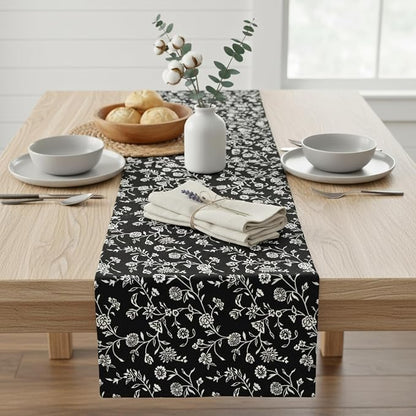 Floral Table Runner Vintage Flowers Botanical Design Rustic Vintage Grand - Image 2